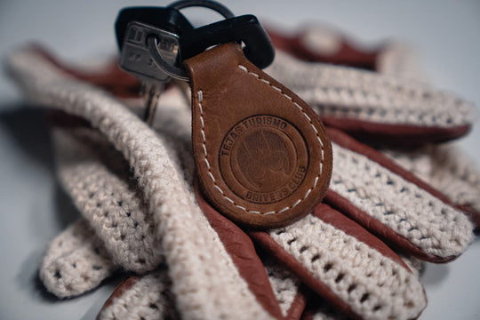 Tejas Turismo Real Leather Keychain